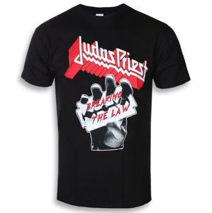 Tričko metal ROCK OFF Judas Priest Breaking The Law Čierna XL