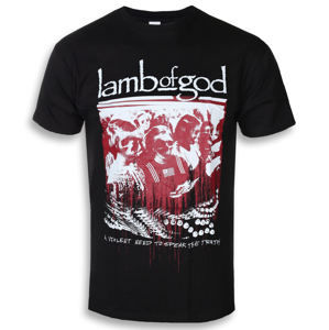 Tričko metal ROCK OFF Lamb of God Enough Is Enough Čierna XXL