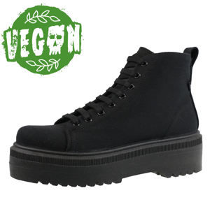 topánky s klinom ALTERCORE Izra Vegan Black 37