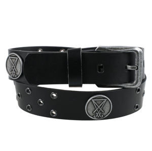 opasok s kovom Leather & Steel Fashion Black 120