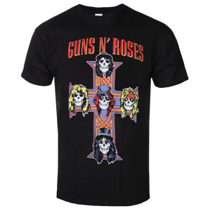 Tričko metal ROCK OFF Guns N' Roses Vintage Cross Čierna