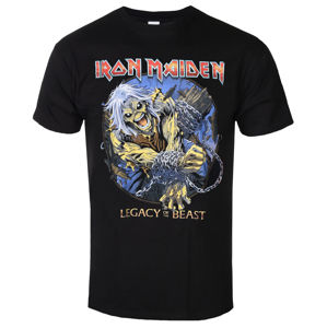 Tričko metal ROCK OFF Iron Maiden Eddie Čierna XL