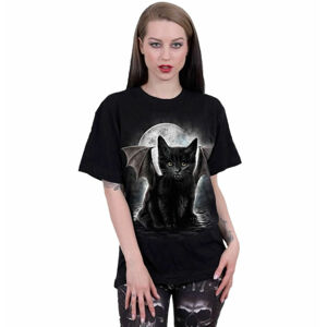 tričko SPIRAL BAT CAT Čierna