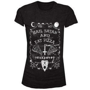 tričko BLACK CRAFT Hail Satan Eat Pizza Čierna L