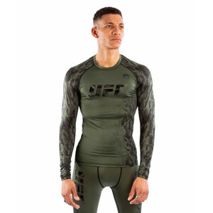 tričko pánske s dlhým rukávom UFC VENUM - Authentic Performance Rashguard - Khaki - VNMUFC-00055-015