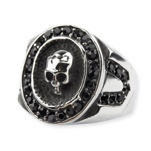 prsteň ETNOX - Crystal Skull - SR1181 65