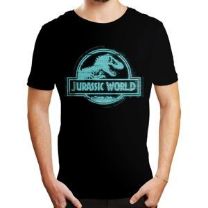 tričko filmové LEGEND Jurassic Park LOGO Čierna XXL
