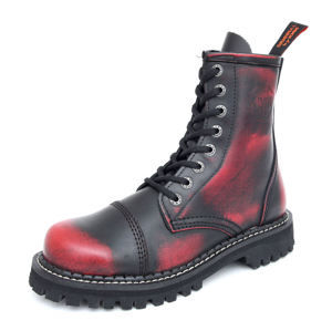 topánky kožené KMM Čierna červená 37