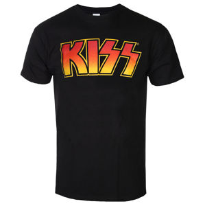 Tričko metal ROCK OFF Kiss Classic Logo Čierna L