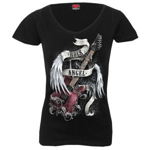 tričko SPIRAL ROCK ANGEL Čierna XL