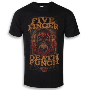 Tričko metal ROCK OFF Five Finger Death Punch Wanted Čierna XL