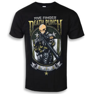 Tričko metal ROCK OFF Five Finger Death Punch Sniper Čierna