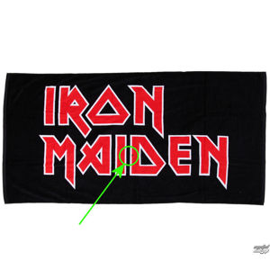 uterák (osuška) Iron Maiden - Logo - BTIM01 - POŠKODENÝ - MA494