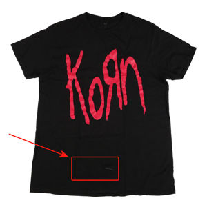 Tričko metal NNM Korn Logo Čierna L
