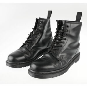 topánky Dr. Martens 8 dierkové - DM 1460 MONO BLACK SMOOTH - DM14353001 - POŠKODENÉ - MY019