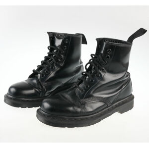 topánky Dr. Martens 8 dierkové - DM 1460 MONO BLACK SMOOTH - DM14353001 - POŠKODENÉ - MY080