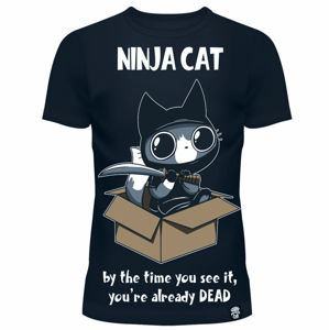 tričko CUPCAKE CULT NINJA CAT Čierna L