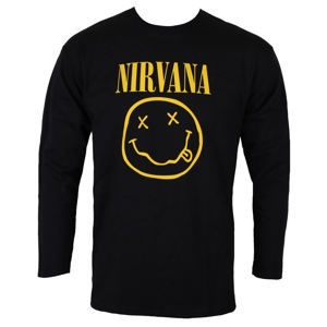 Tričko metal PLASTIC HEAD Nirvana Happy Face LOGO Čierna