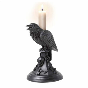 svietnik (dekorácie) ALCHEMY GOTHIC - Poes Raven - V109