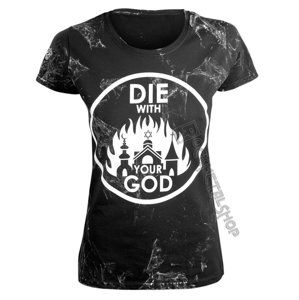 tričko hardcore AMENOMEN DIE WITH YOUR GOD Čierna