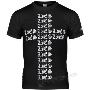 tričko hardcore AMENOMEN LIES Čierna XL