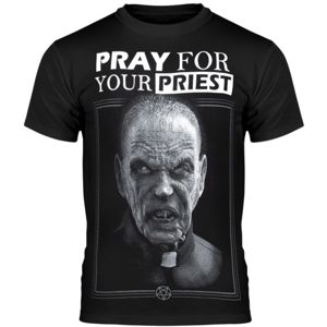tričko hardcore AMENOMEN PRAY FOR YOUR PRIEST Čierna L