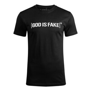 tričko pánske HOLY BLVK - GOD IS FAKE - HB041T