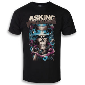 Tričko metal ROCK OFF Asking Alexandria Hat Skull Čierna