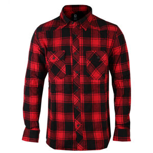 košeľa pánska BRANDIT - Check - 4002-red/black checkered