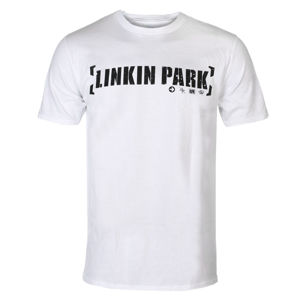 Tričko metal PLASTIC HEAD Linkin Park BRACKET LOGO (WHITE) Čierna S