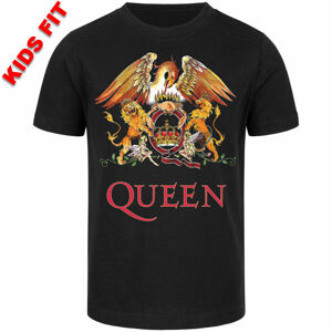 tričko detské Queen - (Crest) - black - multicolour- METAL-KIDS - 814.25.8.999