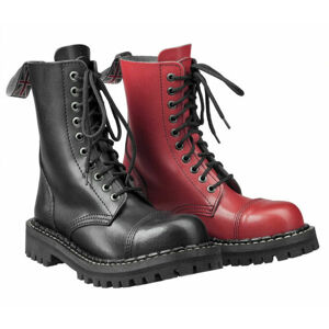 Topánky STEADY´S - 10 dierkové - Black red - STE / 10_black / red 42