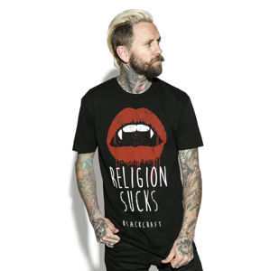 tričko BLACK CRAFT Religion Sucks Čierna S