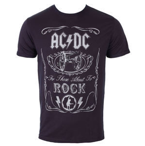 tričko metal ROCK OFF AC-DC Cannon Swig Čierna M
