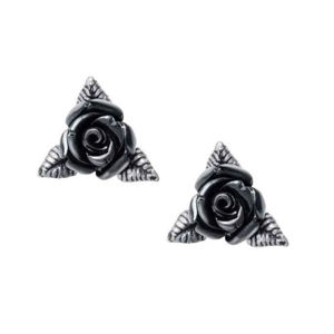 náušnice ALCHEMY GOTHIC - Ring O' Roses - Pewter - E447
