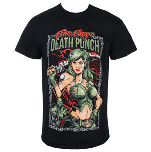 Tričko metal ROCK OFF Five Finger Death Punch Assassin Čierna S