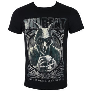Tričko metal ROCK OFF Volbeat Goat With Skull Čierna XXL