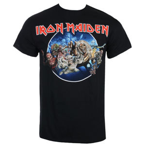 Tričko metal ROCK OFF Iron Maiden Wasted Years Čierna L