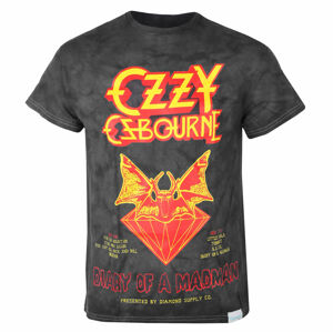 Tričko metal DIAMOND Ozzy Osbourne Diary Of A Madman Crystal Wash Čierna
