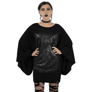tričko KILLSTAR Satan Is A Woman Kimono Tunic Čierna M