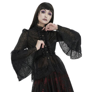 košeľa dámska s dlhým rukávom DEVIL FASHION - Gothic Daily - SHT099