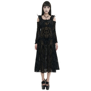 šaty dámske DEVIL FASHION - Gothic Flocked - SKT163