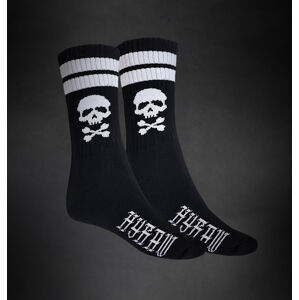 ponožky HYRAW - SKULL - BLACK - FW21-A31-SCKS