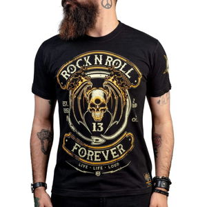 tričko hardcore WORNSTAR Rock N Roll Forever Čierna XL