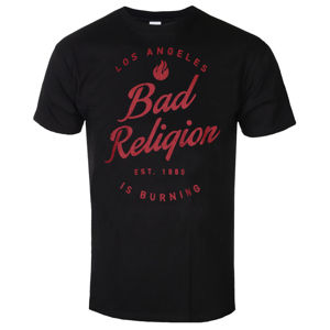 Tričko metal KINGS ROAD Bad Religion LA Is Burnin Čierna