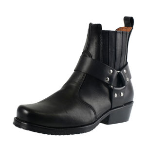 topánky kožené STEADY´S Black Čierna 43