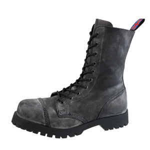 topánky kožené NEVERMIND Black Antrax Čierna sivá 42