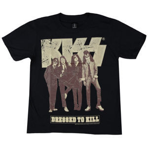Tričko metal LOW FREQUENCY Kiss Dressed to Kill Čierna XL