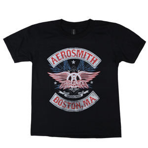 Tričko metal LOW FREQUENCY Aerosmith Boston Pride Čierna XL