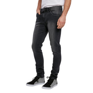 nohavice jeans URBAN CLASSICS Slim Fit Zip Jeans